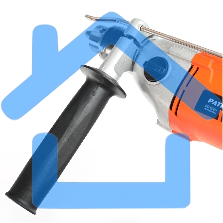 Дрель электрическая ударная PATRIOT FD 900h, 2 скорости, с ударом, мощность 1050Вт, макс.диаметр 16мм, глубиномер + дополнительная ручка-4