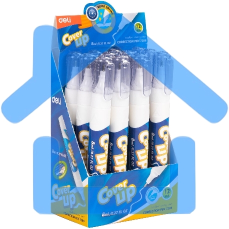 Ручка корректор Deli E7286 шариковый белый 8мл-7