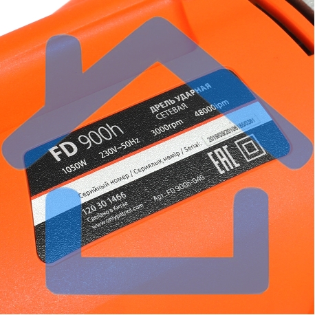 Дрель электрическая ударная PATRIOT FD 900h, 2 скорости, с ударом, мощность 1050Вт, макс.диаметр 16мм, глубиномер + дополнительная ручка-2