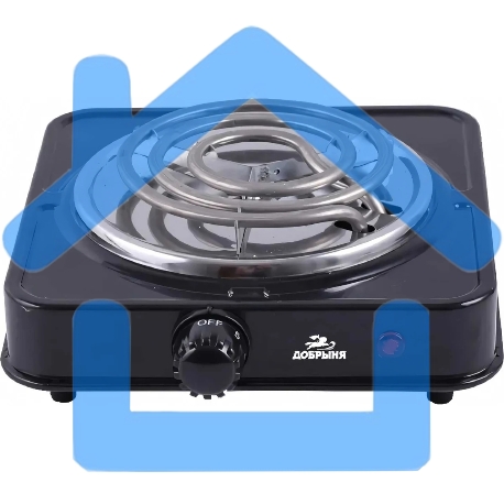 Плитка эл.(1 конф) Добрыня DO-2205B черный (1000Вт) спираль x12 Мощность: 1000 ВтНапряжение 220 В, 50 Гц5 режимов нагреваДиаметр конфорки: 15 смЗащита от перегреваСветовой индикатор работыРезиновые ножки