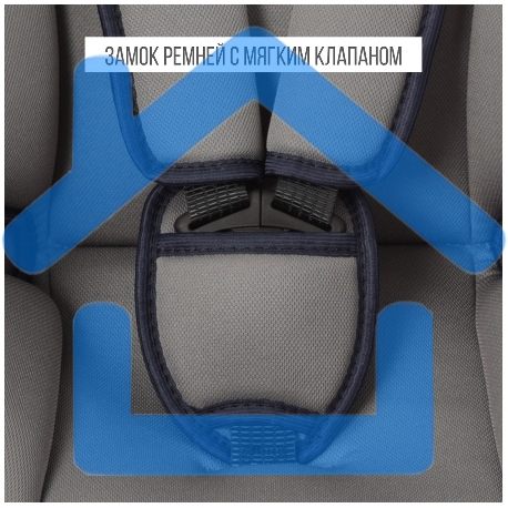 Автокресло ZLATEK KRES4039 Колибри Lux гр.0+, св.серый-1