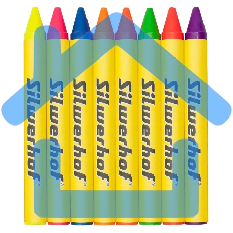 Восковые мелки Silwerhof Neon Монстрики 8 цветов, длина 100мм, диаметр 10мм, картонная коробка-2