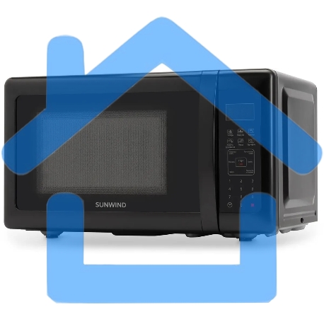 Микроволновая печь SunWind SUN-MW007 черный, 20 л, 700 Вт, переключатели - сенсор