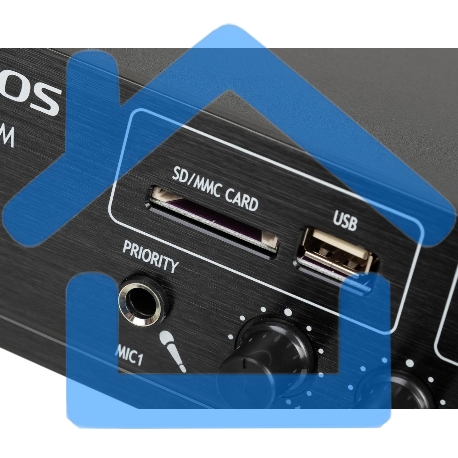 Усилитель Tantos TSo-AA60M выход 60Вт / 100Вт (00-00001841)-4