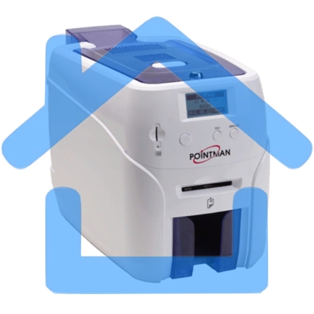 Принтер пластиковых карт Poscenter Pointman Nuvia N20 300 dpi, до 600 карт/час, USB, Ethernet, RS-232, белый