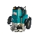 Фрезеры Makita 3612C Фрезер, 1850Вт,9000-23000об\м,ход-60мм,цанга-12мм,6кг,кор,пл пуск, эл тормоз, направл