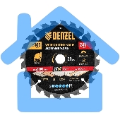 Пильный диск по дереву Denzel ф165 х 20 мм, 24 зубьев, тонкий 733267