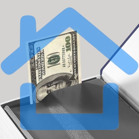 Сейф-книга Deli ET647 240x155x55 мм механический, синий-1