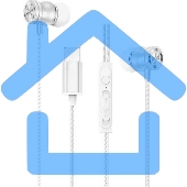 Наушники проводные AKSBERRY (6900273770011) АM8 с микрофоном Type C, белый