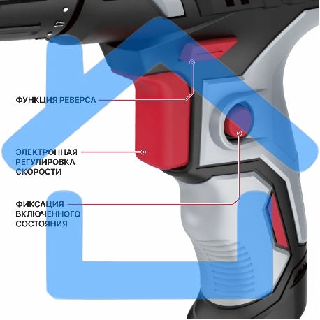 Дрель-шуруповерт P.I.T. PBM10-C3 400Вт патрон:быстрозажимной-4