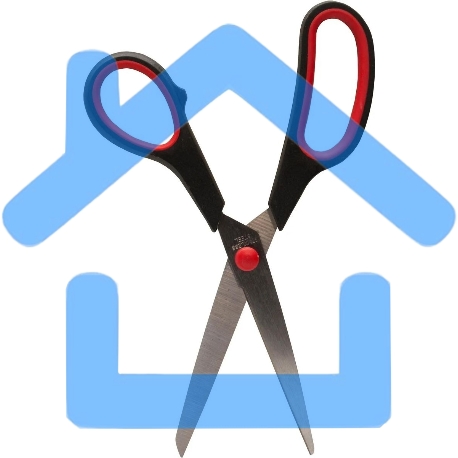 Ножницы Buro Ergo, универсальные, 210мм, ручки с резиновой вставкой-3