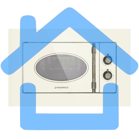 Микроволновая печь встраиваемая Maunfeld JBMO.20.5GRIB бежевый, 20 л, 700 Вт, переключатели - поворотный механизм