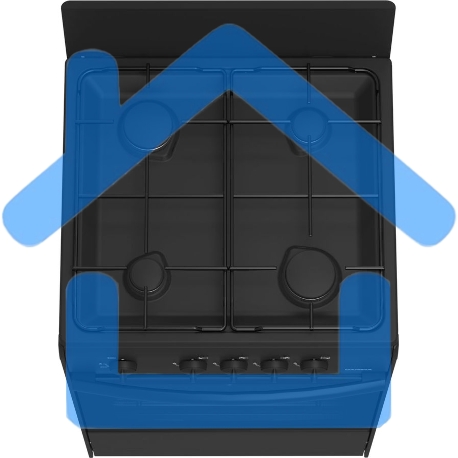 Плита газовая Darina S GM 441 001 At антрацит/черный, конфорок 4 шт, духовка 50 л, 50 см x 85 см x 51 см-1