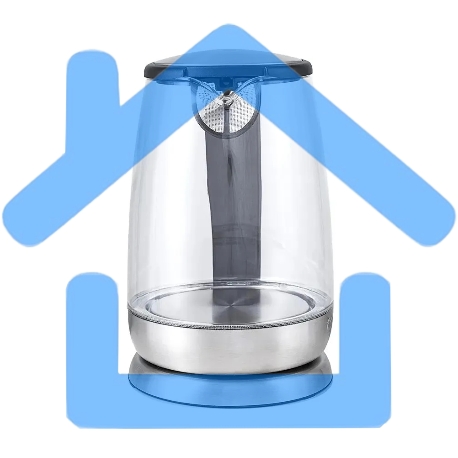 Чайник Kitfort КТ-619, стекло, 1850 - 2200 Вт, 1.7 л-6