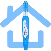 Ручка корректор Deli EH10590 голубой, корпус белый 3мл, дисплей картонный