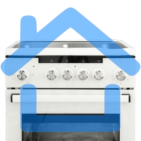 Плита электрическая De Luxe 506004.13ЭС белый, конфорок 4 электрических (стеклокерамика), духовка 60 л, 50 см x 87 см x 60 см-2