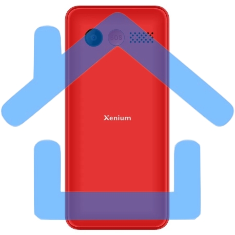 Мобильный телефон Xenium X700 красный-1