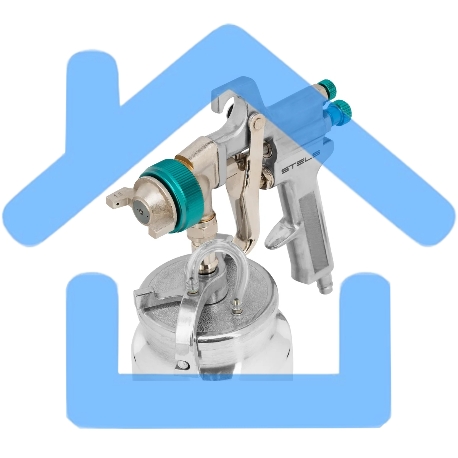 Краскораспылитель STELS -AS 702 НP профессиональный, всасывающего типа, сопло 1,8 мм и 2,0 мм Stels 57364-2