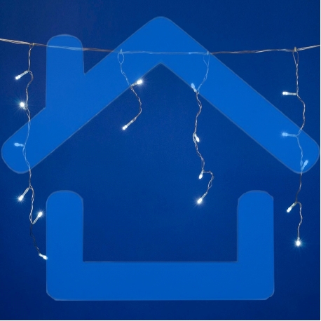 Гирлянда Бахрома светодиодная с контроллером 1,8 м 48 светодиодов ULD-B1805-048/DTA белый IP20 белый свет Провод прозрачный-1