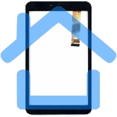 Сенсорное стекло (тачскрин) для Irbis TZ90, черное с рамкой