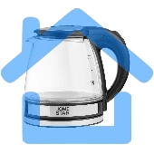 Чайник Homestar HS-1052 (1,2 л.) стекло, пластик черный