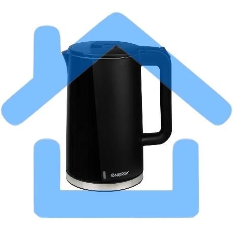 Чайник Energy E-208 1,7 л,сталь, двойной корпус, черный, 2200 Вт (105731)