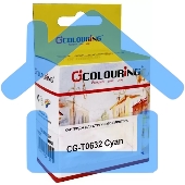 Картридж струйный Colouring CG-0632 Cyan пигментные (250 стр. 12 мл) для принтеров Epson C67/C87/CX3700/CX4100/CX4700