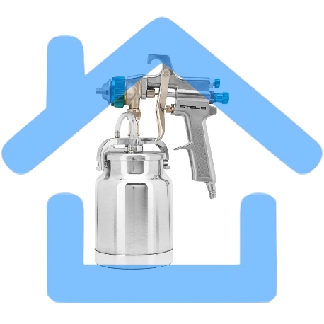 Краскораспылитель STELS -AS 702 НP профессиональный, всасывающего типа, сопло 1,8 мм и 2,0 мм Stels 57364-4