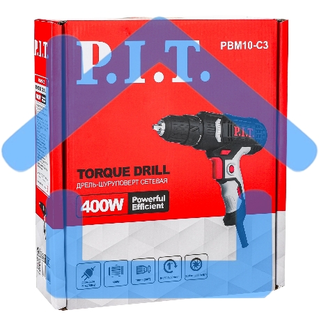 Дрель-шуруповерт P.I.T. PBM10-C3 400Вт патрон:быстрозажимной-8