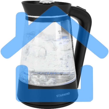 Чайник электрический Starwind SKG2116 1.8л. 1700Вт черный/прозрачный корпус: стекло-4