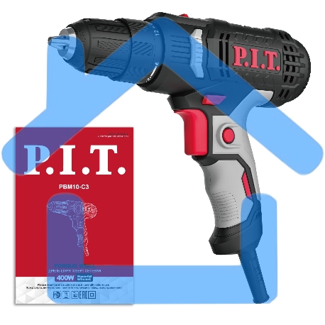 Дрель-шуруповерт P.I.T. PBM10-C3 400Вт патрон:быстрозажимной-9