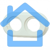 Рамка Bironi BF1-620-211 2-м Лизетта ретро ABS-пластик слоновая кость