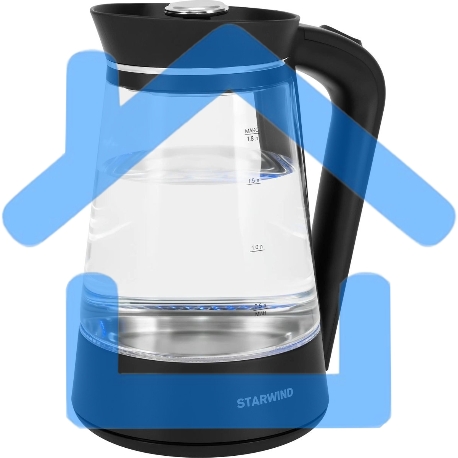 Чайник электрический Starwind SKG2116 1.8л. 1700Вт черный/прозрачный корпус: стекло-5