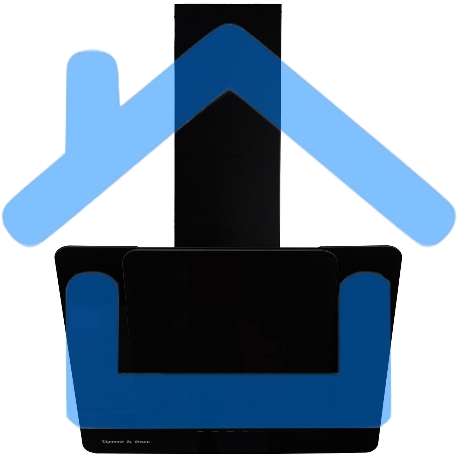 Вытяжка каминная наклонная Zigmund & Shtain K 150.6 B черный, 60 см, 1100 куб. м/ч, 65 дБ-1