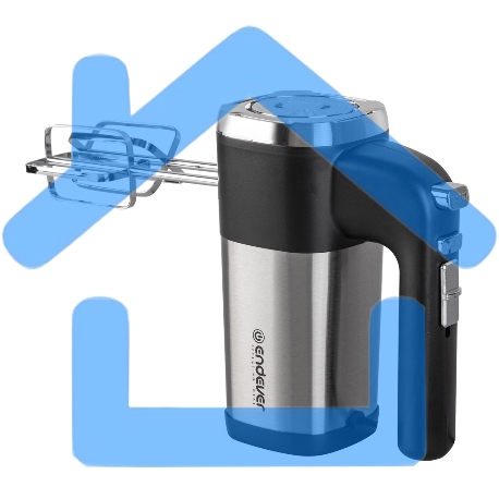 Миксер ручной Endever Sigma-08 черный/стальной, 500 Вт, 2 насадки, 5 скоростей-3