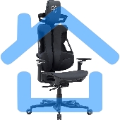 Кресло компьютерное Cactus CS-CHR-DUO-BBK черный, кожзам