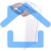 Стиральная машина Славда WS-30ET белый загрузка вертикальная 3 кг, 0 об/мин, класс А