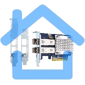 Сетевая карта QNAP QXP-16G2FC Dual-port Fiber Channel adapter, 2 x 16 Gb / s SFP +, PCIe Gen3 x8. For QTS OS ONLY
