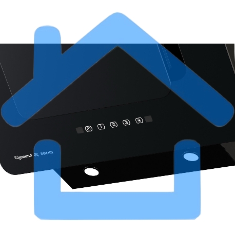 Вытяжка каминная наклонная Zigmund & Shtain K 150.6 B черный, 60 см, 1100 куб. м/ч, 65 дБ-4