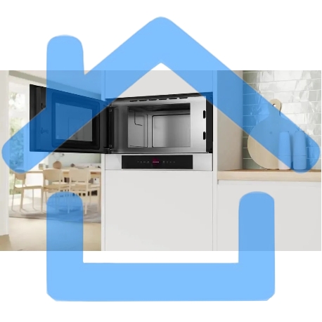 Микроволновая печь встраиваемая Bosch BFL7221W1 белый, 21 л, 900 Вт, переключатели - поворотный механизм/сенсор-1