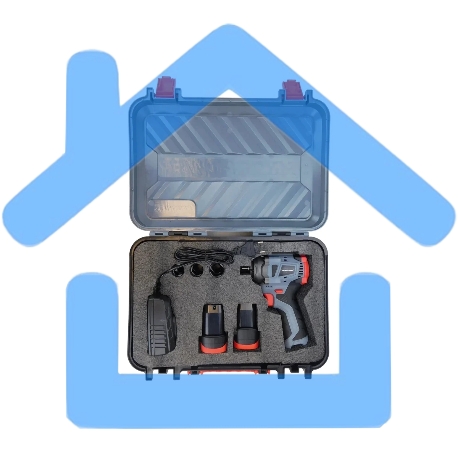 Аккумуляторный бесщеточный ударный гайковерт ProfiPower BL-163 (16В, 260Нм, Li-ion 2шт, 2.0А·ч, ударные головки 17,19,21, З/У,в кейсе)-1