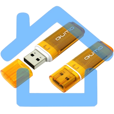Флешка USB QUMO 32Gb USB 2.0 Optiva 01 Orange корпус оранжевый-1