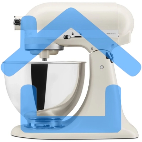 Настольный миксер KitchenAid Classic, планетарное смешивание, 10 скоростей, объем чаши 4.3 л, откидной блок, цвет хром-2