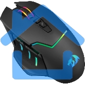 Мышь беспроводная Redragon Mirage Pro черный, 8000 dpi, радиоканал, USB, кнопки - 9