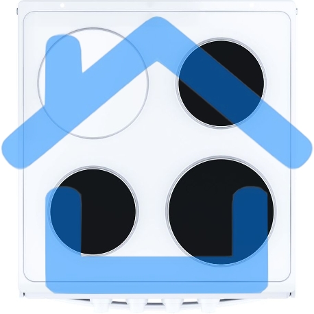 Плита электрическая Flama AE 1304 W белый, конфорок 3 шт, духовка 50 л, 50 см x 85 см x 60 см-1