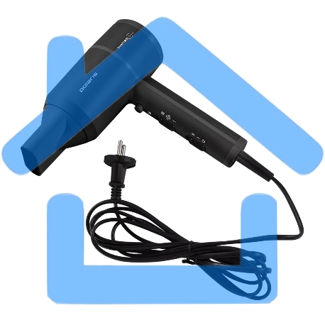 Фен Polaris PHD 2044Ti Quattro Ionic черный-1