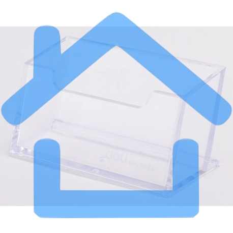 Подставка Deli E7623 для визиток 100х38х82мм, прозрачный-3