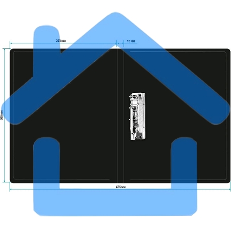 Папка с металлическим зажимом Buro -ECB04CBLACK A4, пластик, 0.5мм, черный-3