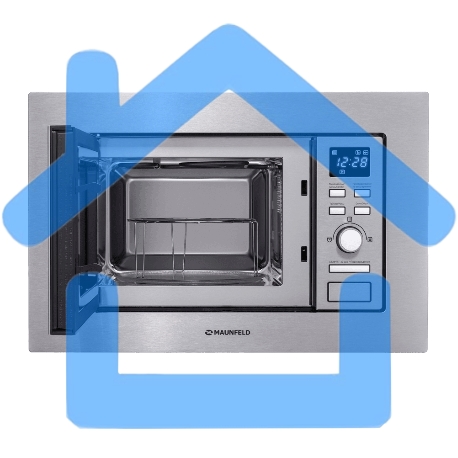 Микроволновая печь встраиваемая Maunfeld MBMO.20.7S нержавеющая сталь, 20 л, 800 Вт, переключатели - поворотный механизм/кнопки-9