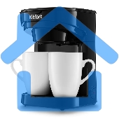 Кофеварка капельная Kitfort KT-764 черный, исп. кофе - молотый, 0.3 л, 450 Вт